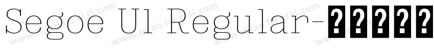 Segoe Ul Regular字体转换